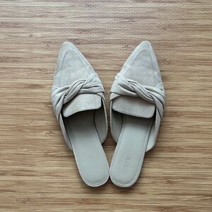 J. Crew Factory Women's Cream Suede Mules size 12